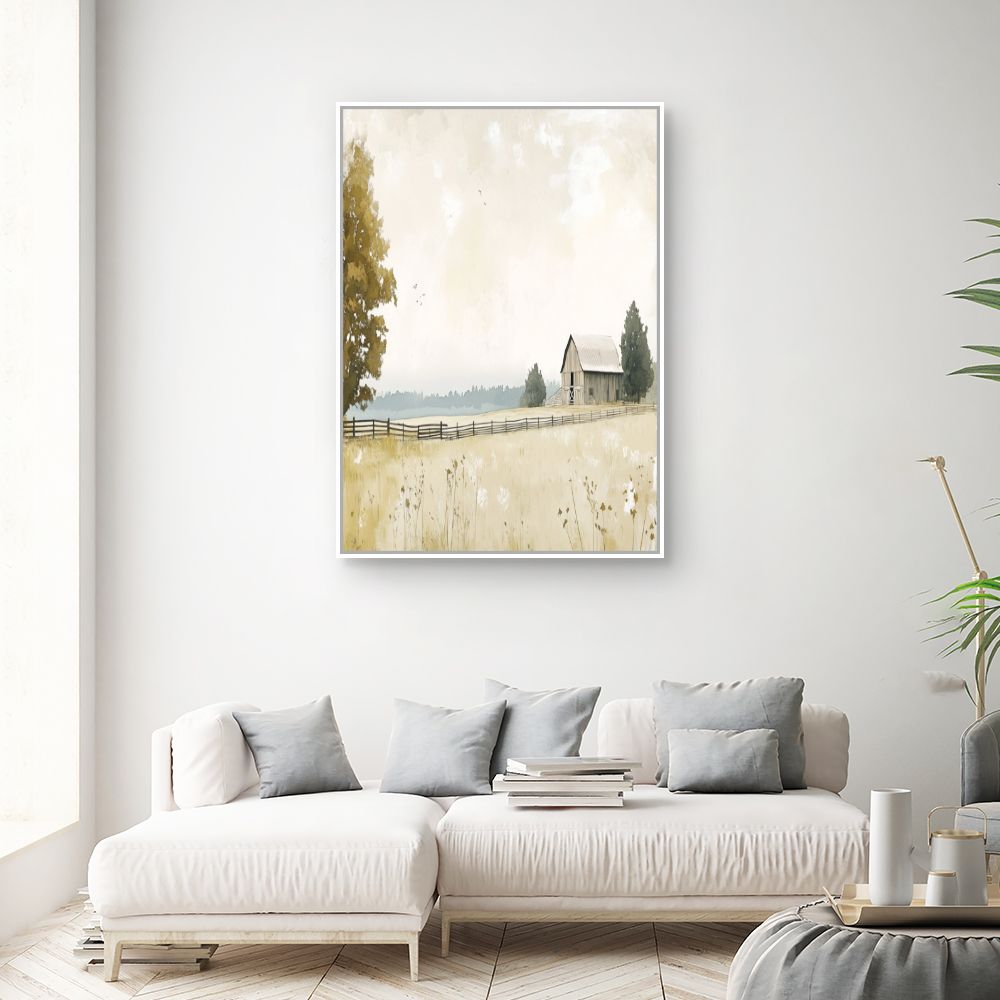 Toile "Ferme tranquille"
