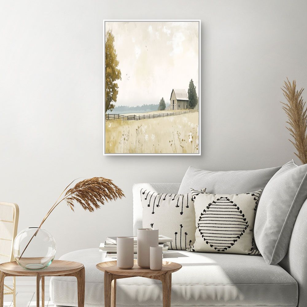 Toile "Ferme tranquille"