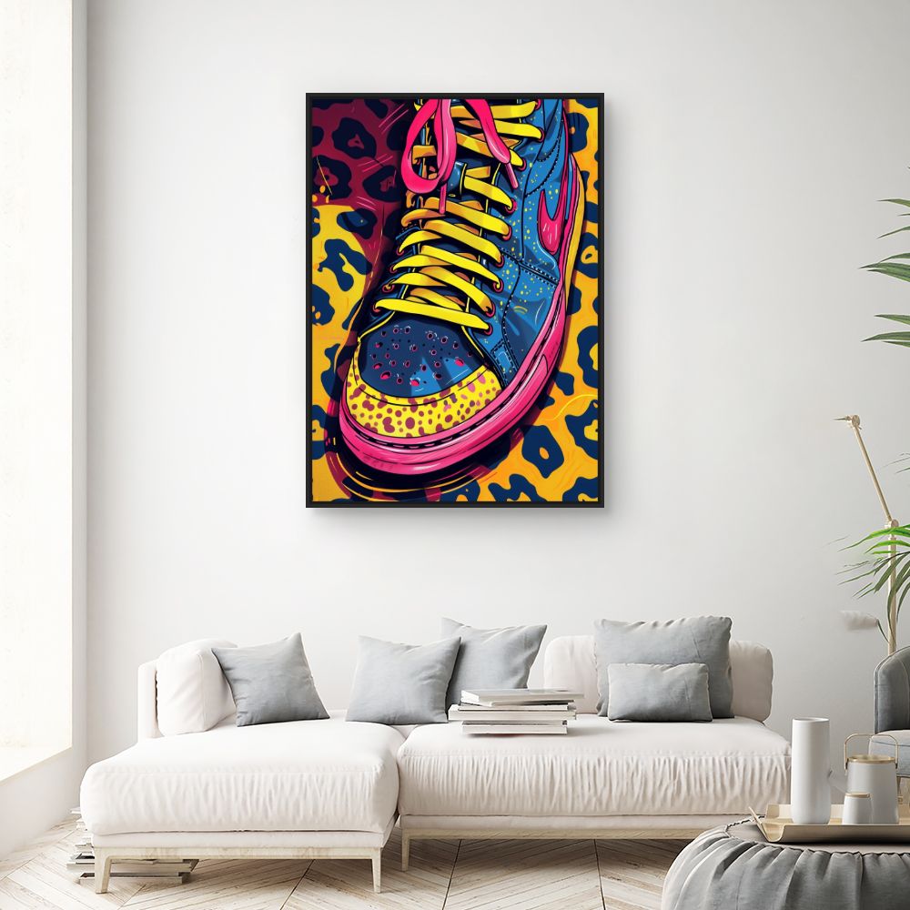 Toile "Sneakers pop art"