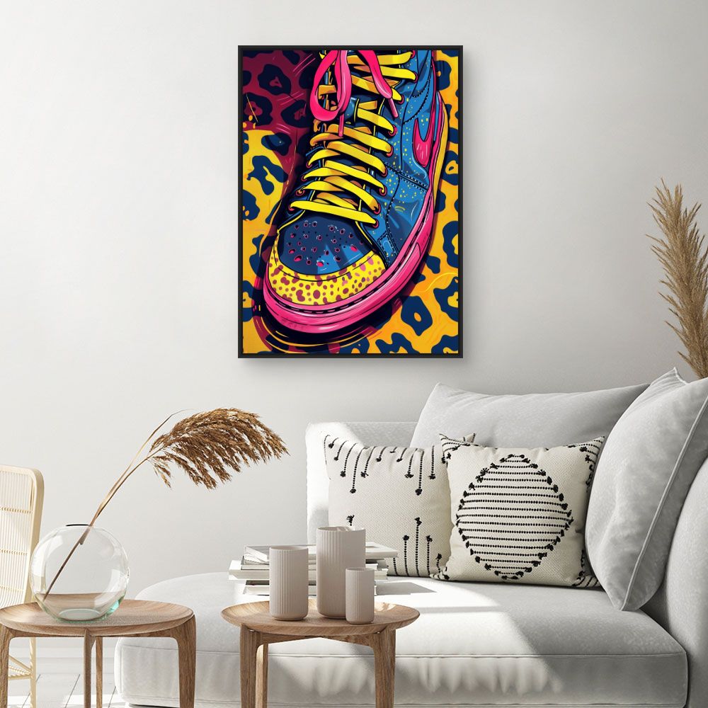 Toile "Sneakers pop art"