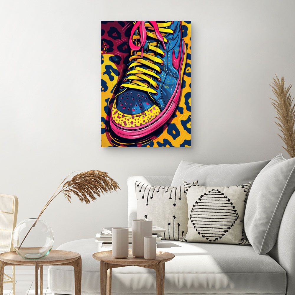 Toile "Sneakers pop art"
