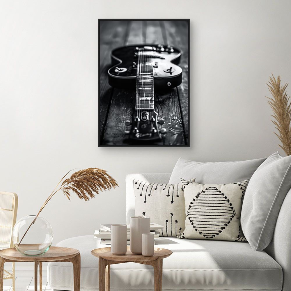 Toile "Guitare élégante"