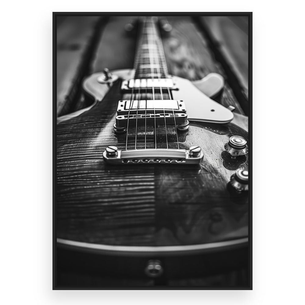 Toile Guitare électrique élégante – toile cadre noir (slide 3)