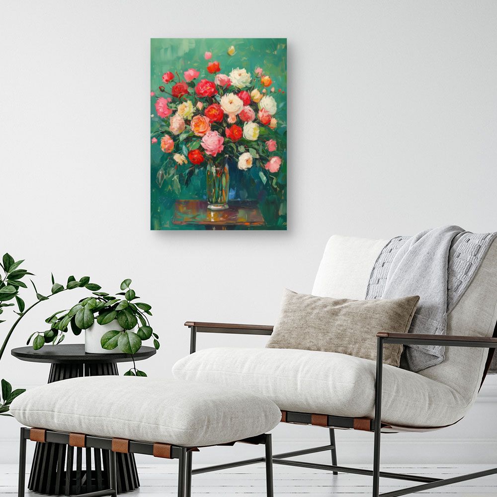 Toile "Bouquet éclatant"