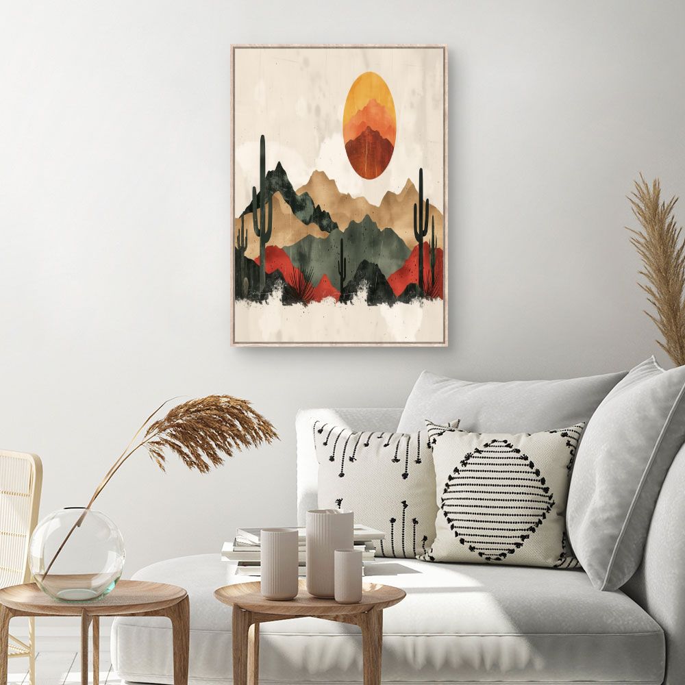 Toile Désert et montagnes – toile cadre naturel (slide 1, 60×90)