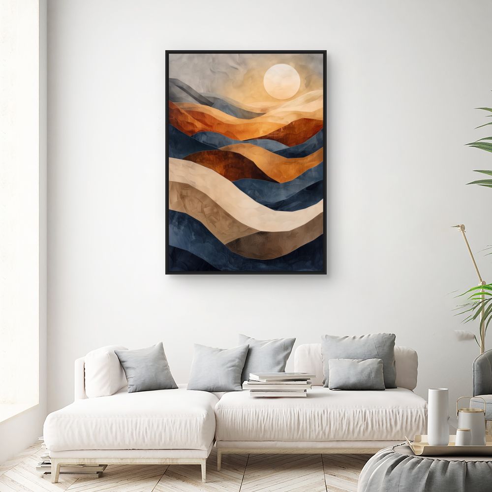 Toile "Paysage ondulant"