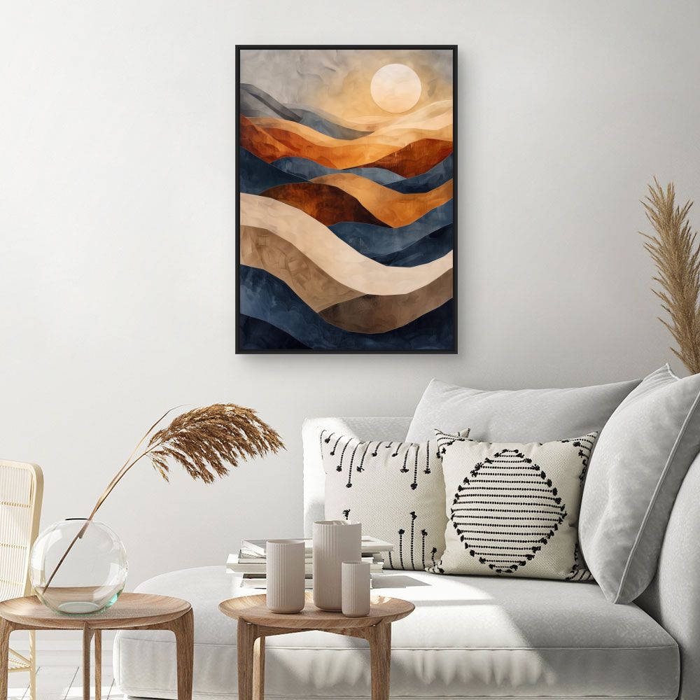 Toile "Paysage ondulant"