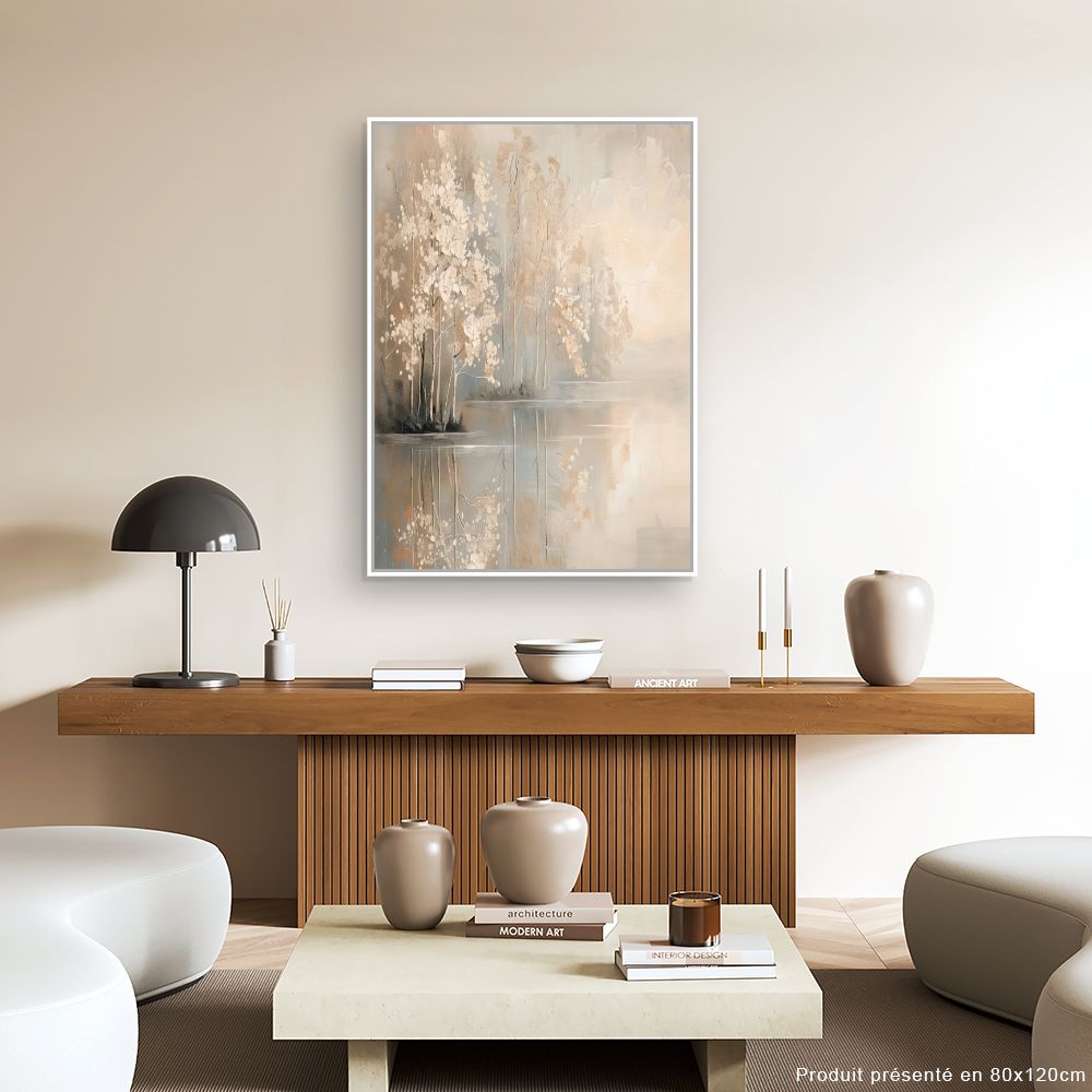 Toile "Arbres au bord de l'eau"
