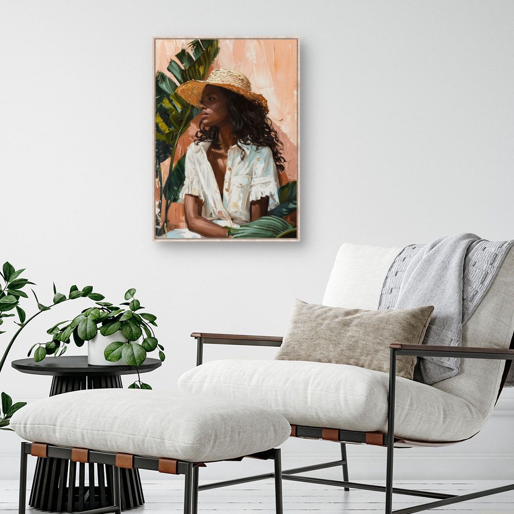 Toile "Élégance estivale chic"