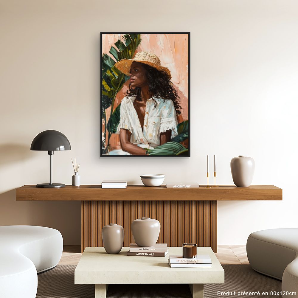 Toile "Élégance estivale chic"