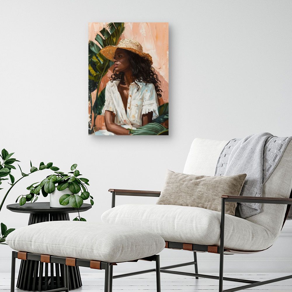 Toile "Élégance estivale chic"