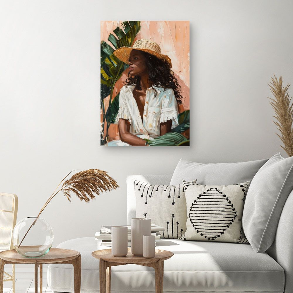 Toile "Élégance estivale chic"