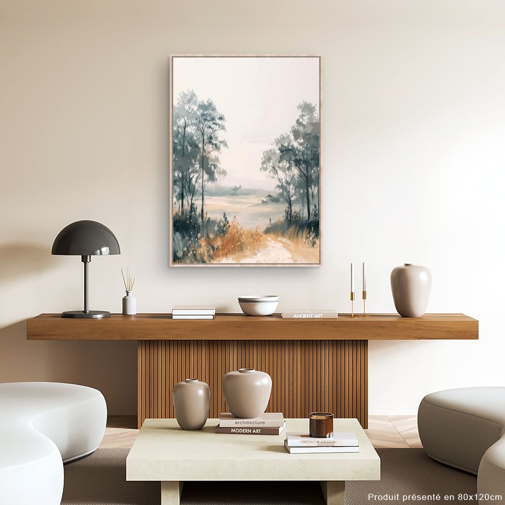 Toile "Paysage serein"