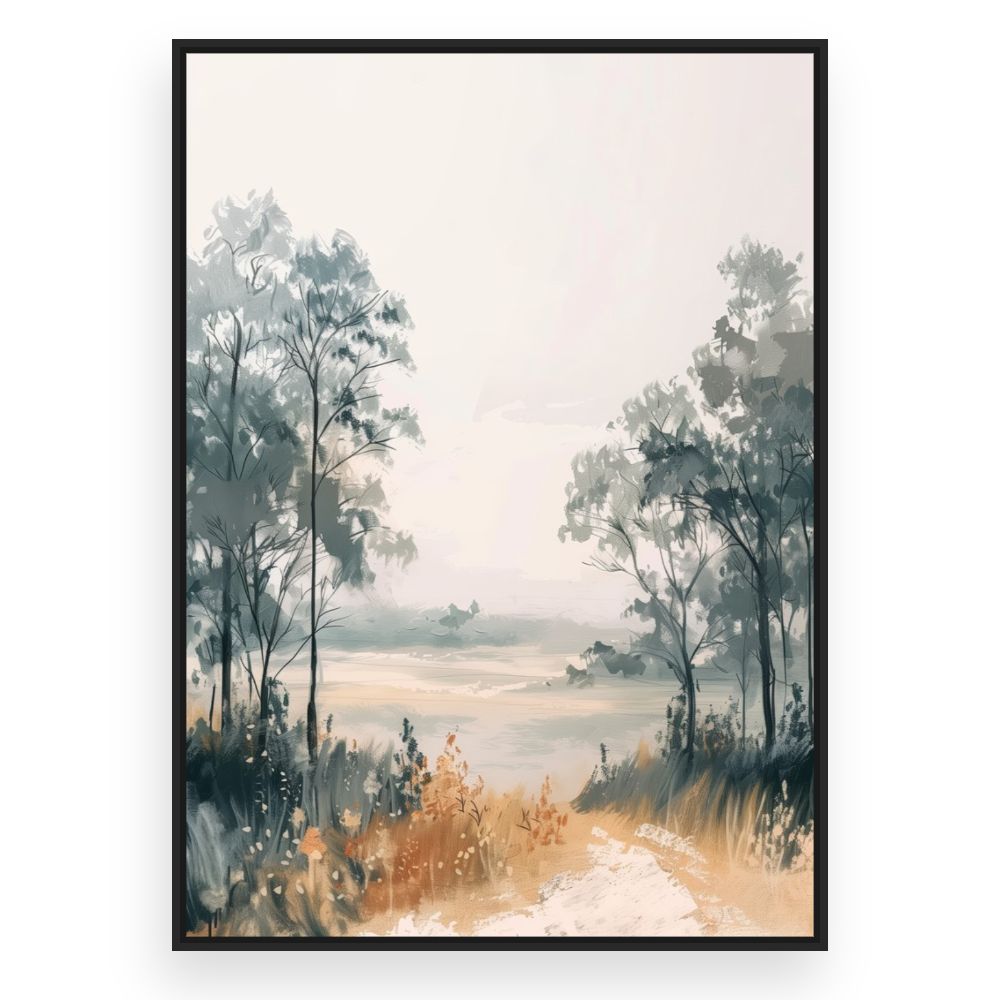 Toile Paysage serein – toile cadre noir (slide 3)