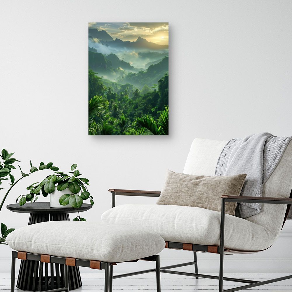 Schilderij "Weelderig tropisch paradijs"