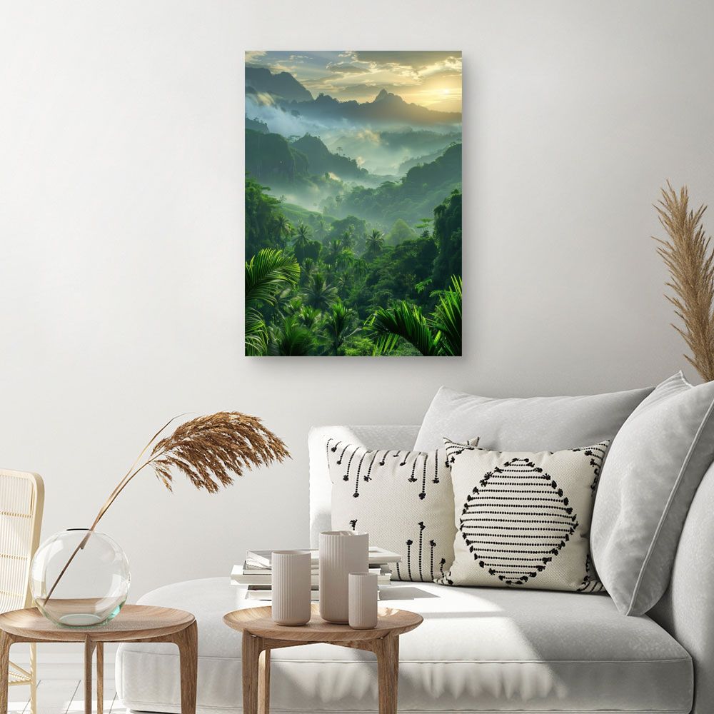 Schilderij "Weelderig tropisch paradijs"