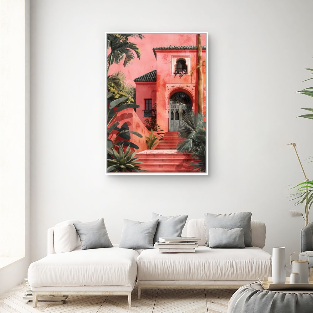 Toile "Villa tropicale exotique"