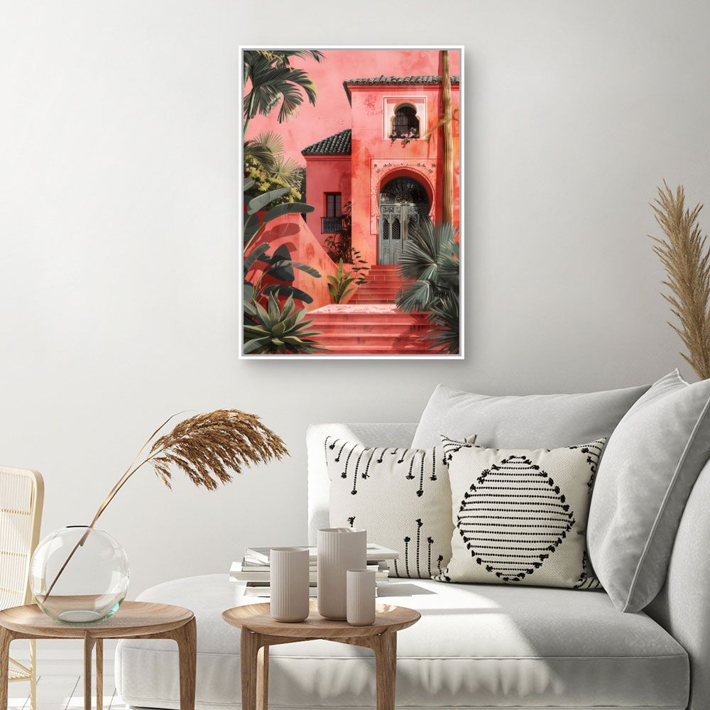 Toile "Villa tropicale exotique"
