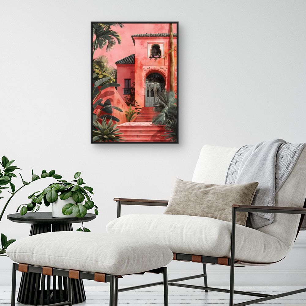 Toile "Villa tropicale exotique"
