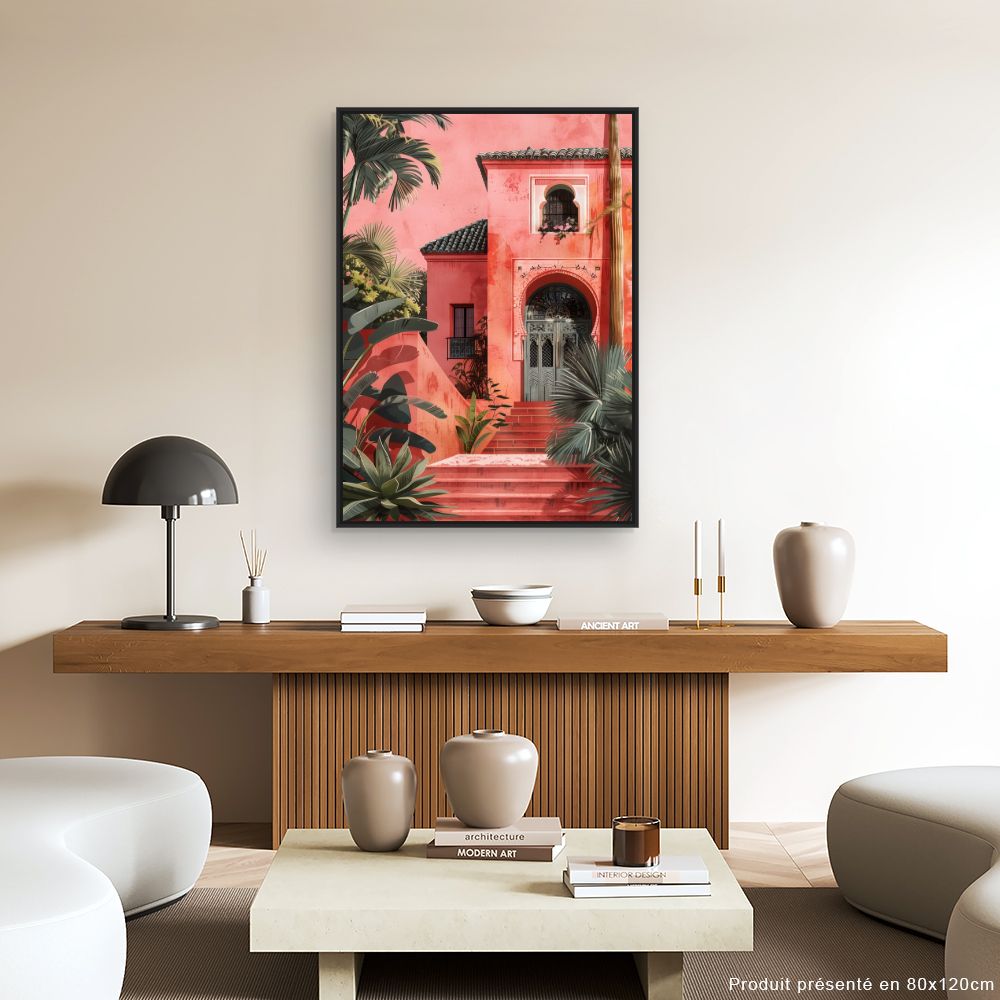 Toile "Villa tropicale exotique"