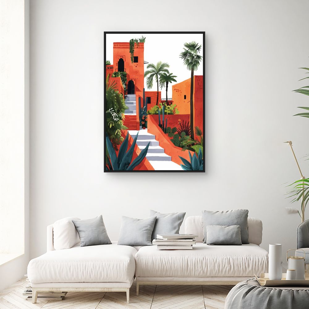 Schilderij "Mediterrane ontsnapping"