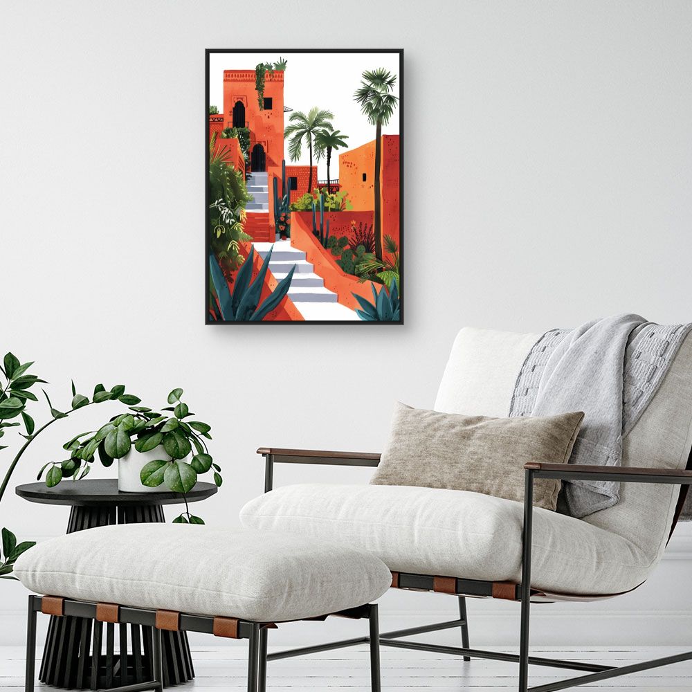 Schilderij "Mediterrane ontsnapping"