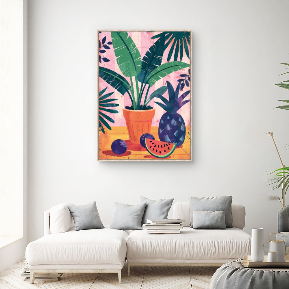 Toile "Tropical et vibrant"