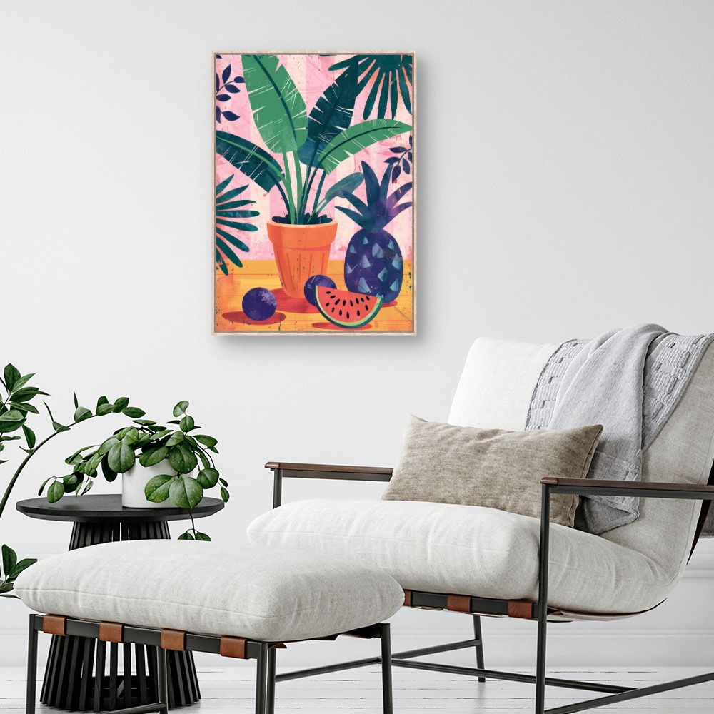 Toile "Tropical et vibrant"
