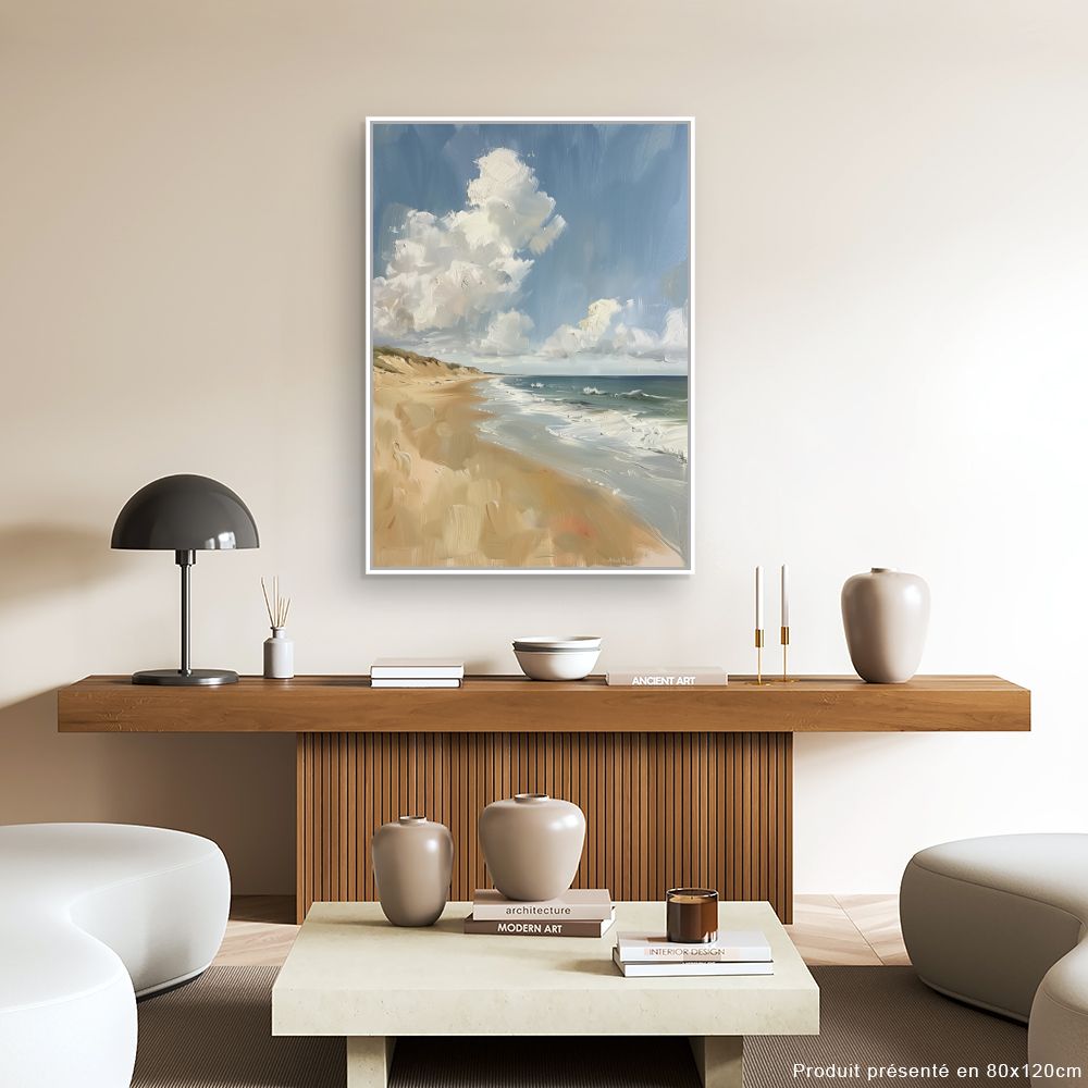 Toile "Plage sereine"