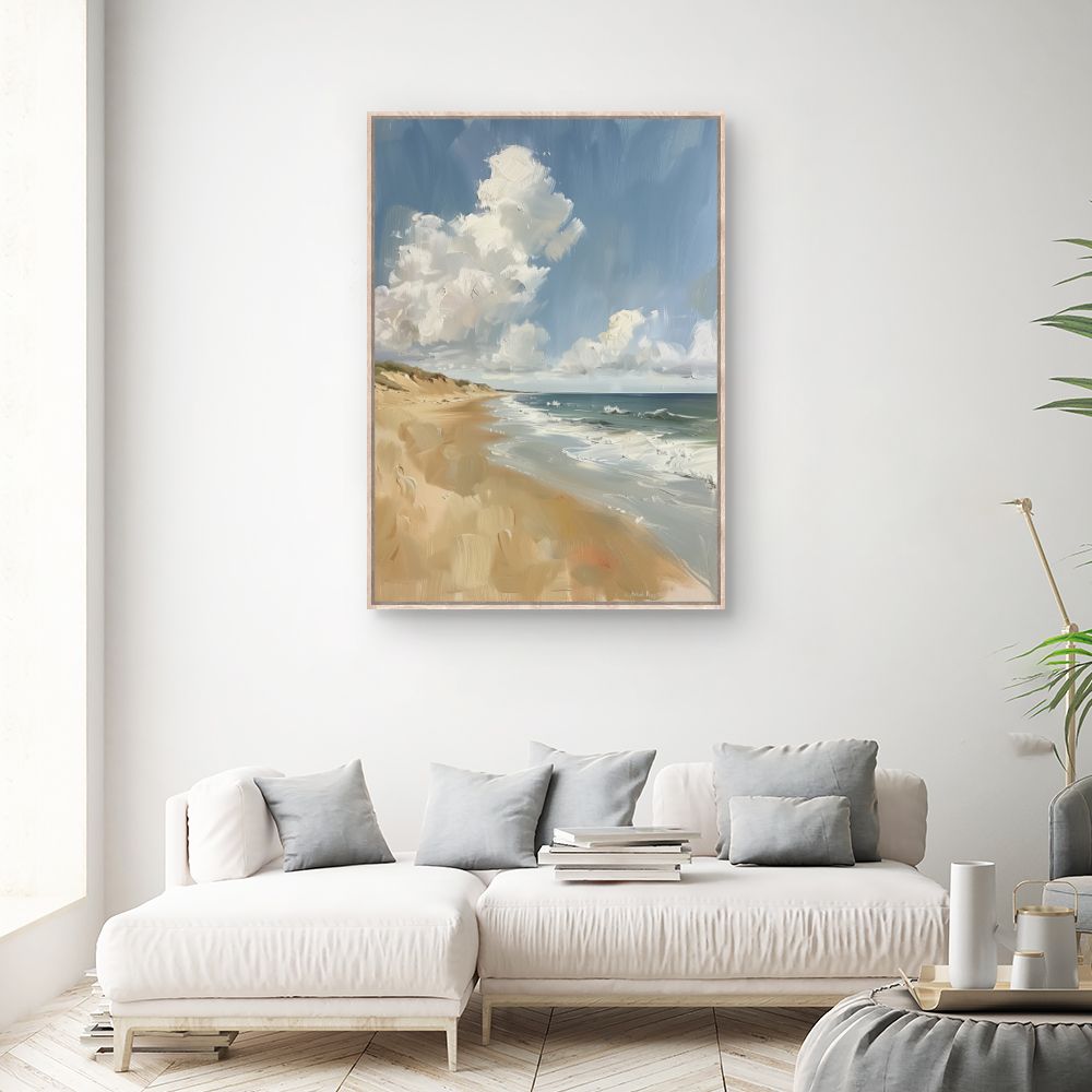 Toile "Plage sereine"