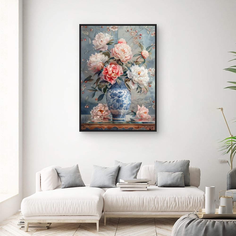 Toile "Fleurs élégantes"