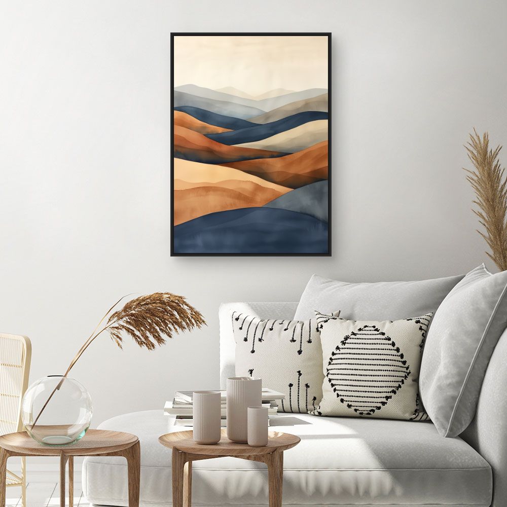 Toile "Paysage ondulant"