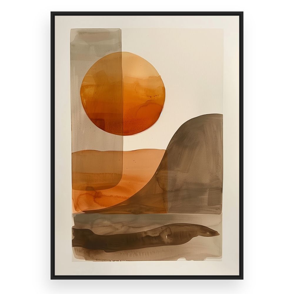 Toile Coucher de soleil – toile cadre noir (slide 3)
