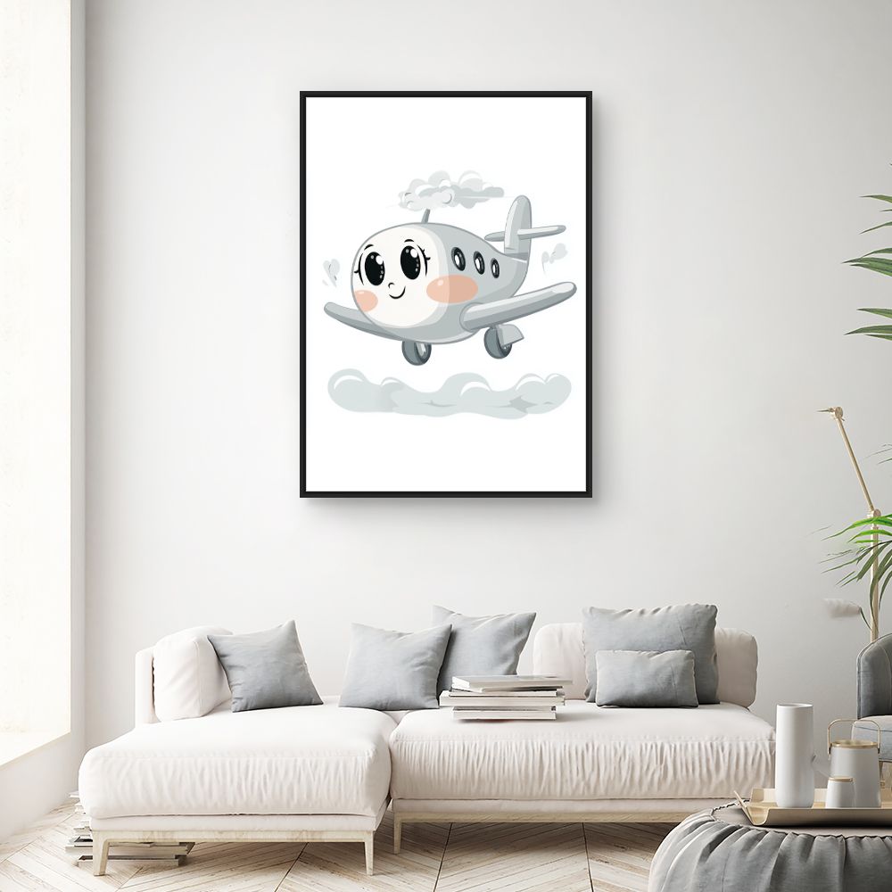 Tableau 'Avion joyeux'