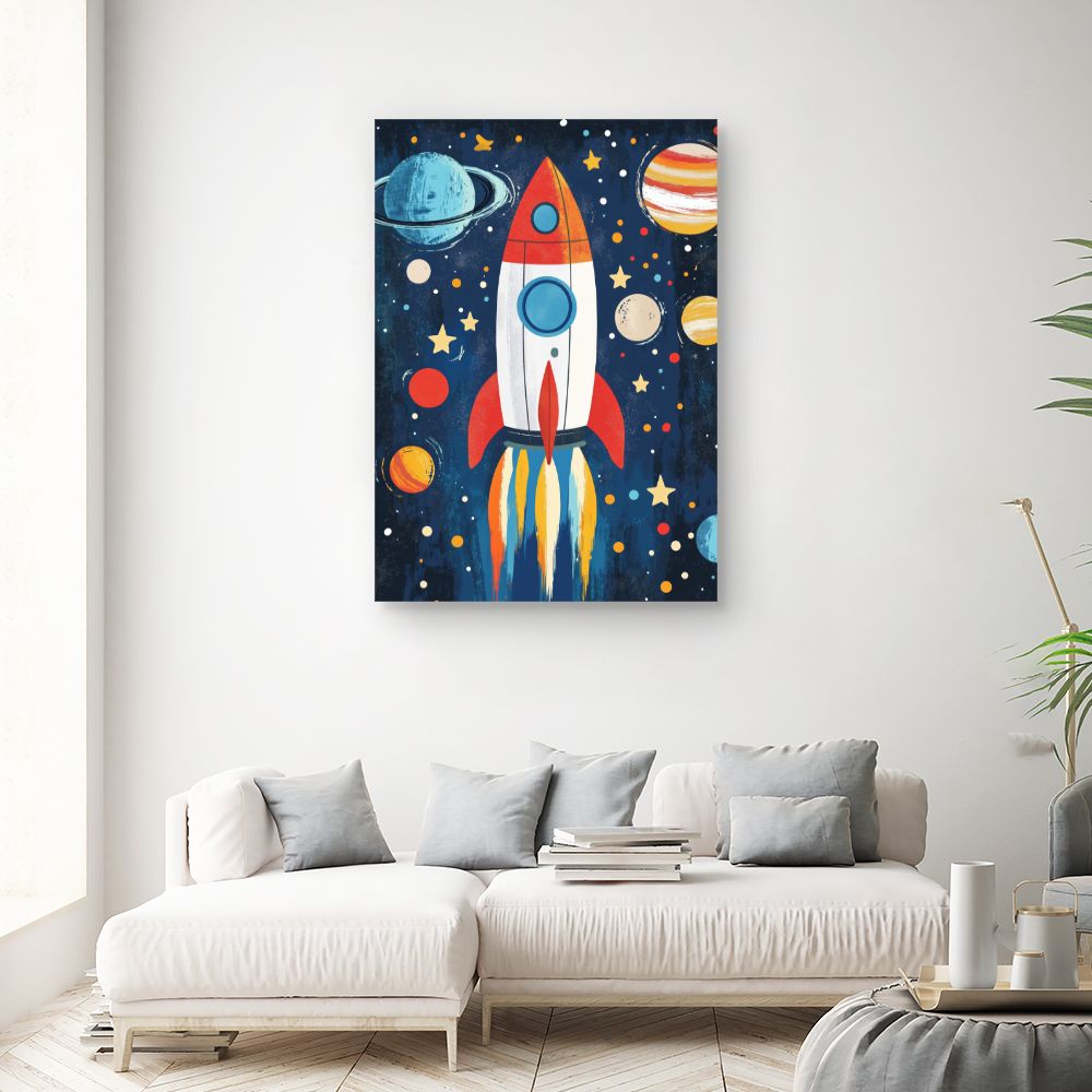 Tableau 'Fusée étoilée'