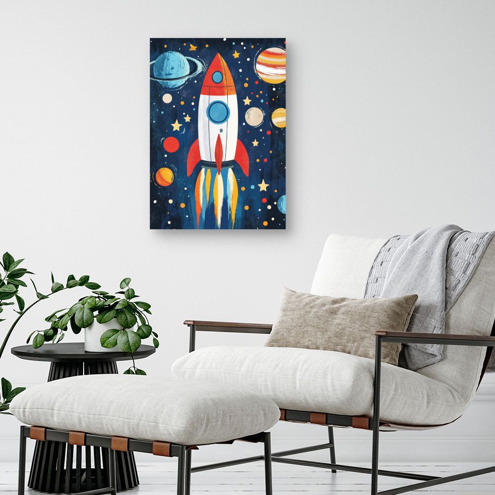 Tableau 'Fusée étoilée'