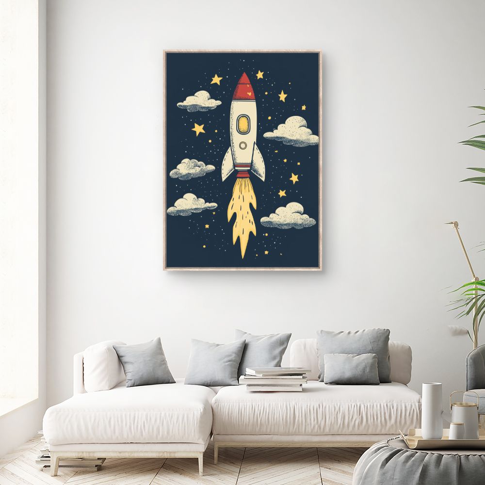 Tableau 'Fusée céleste'