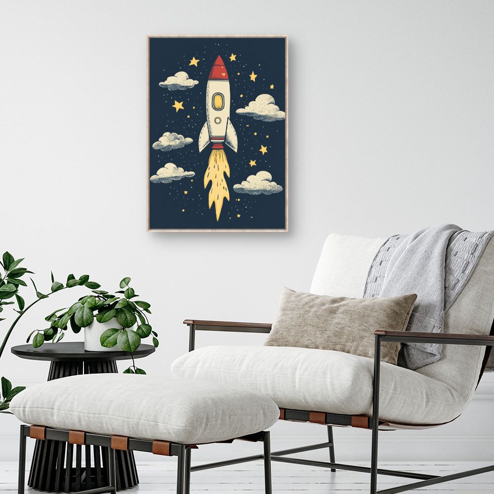 Tableau 'Fusée céleste'