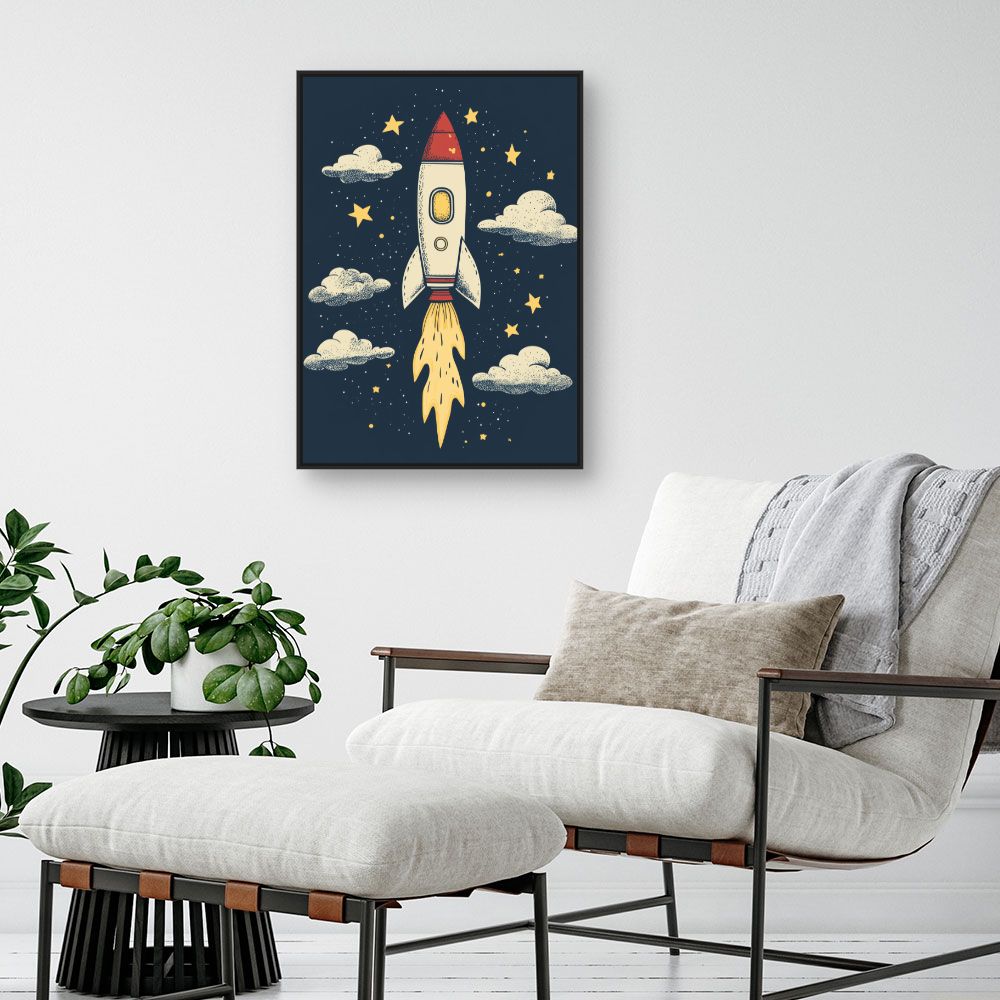 Tableau 'Fusée céleste'