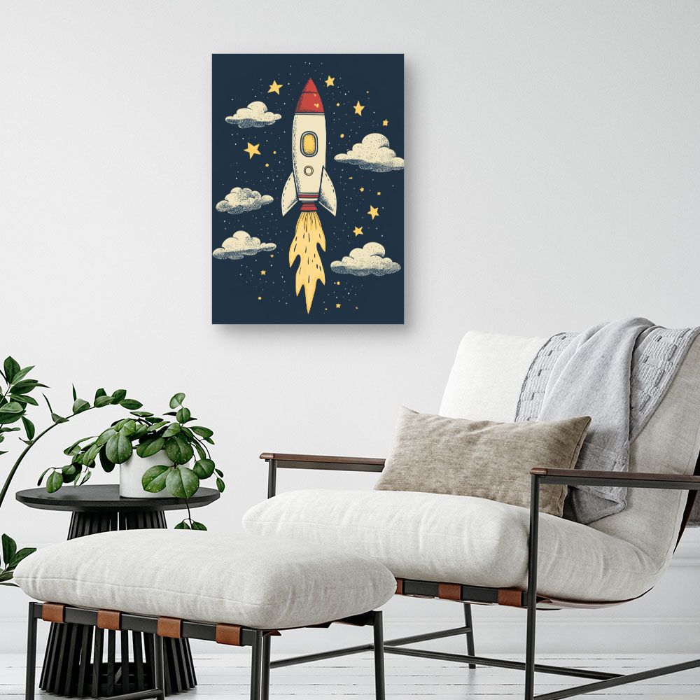 Tableau 'Fusée céleste'