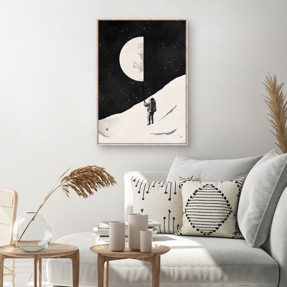 Tableau 'Exploration lunaire artistique'