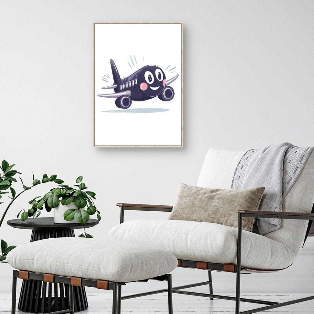 Tableau 'Avion souriant'