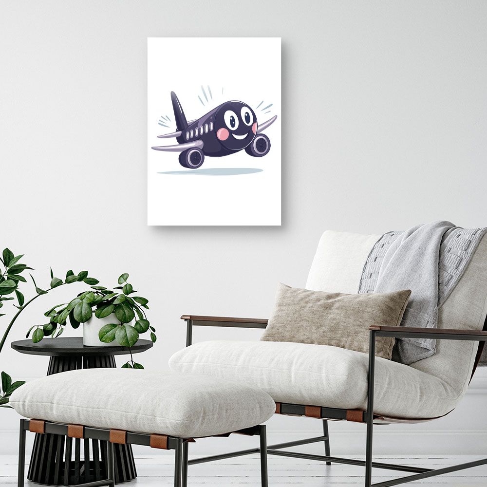 Tableau 'Avion souriant'