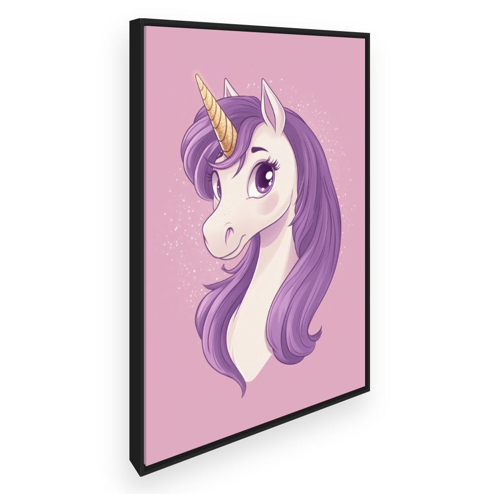 Tableau imprimé pour enfants 'Licorne enchantée'