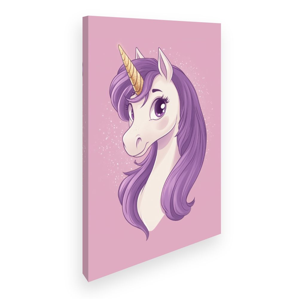 Tableau imprimé pour enfants 'Licorne enchantée'