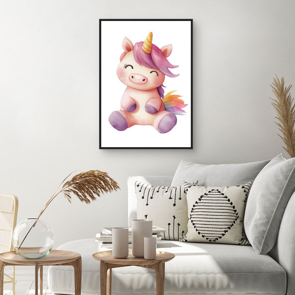 Tableau 'Licorne joyeuse'