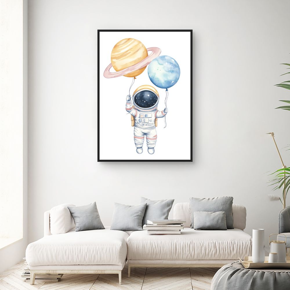 Tableau 'Astronaute rêveur'
