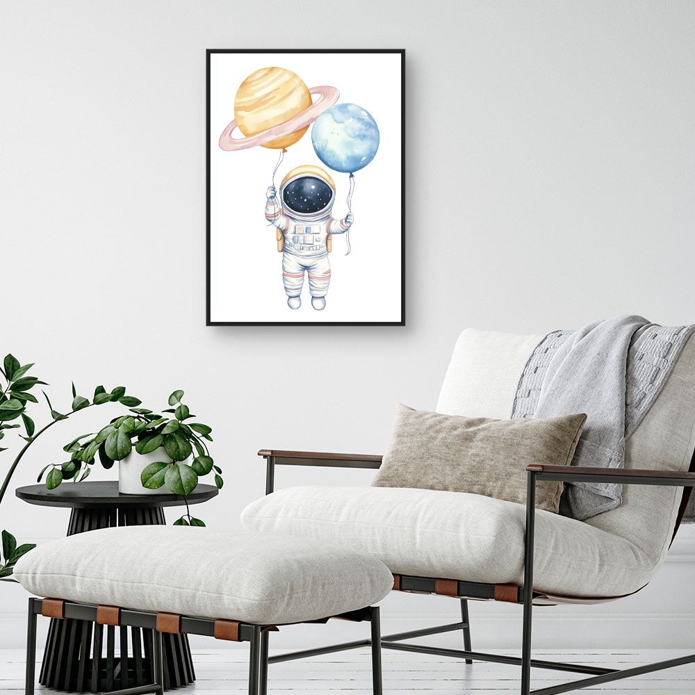 Tableau 'Astronaute rêveur'