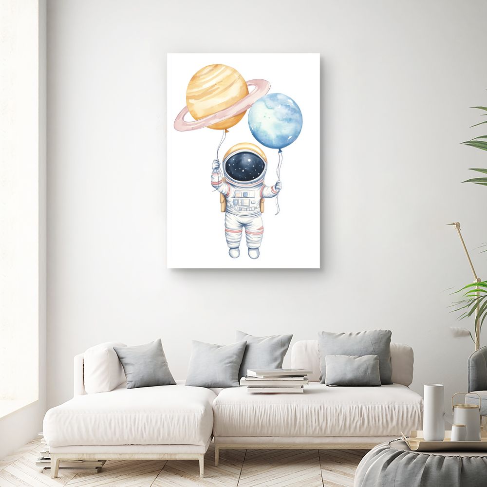 Tableau 'Astronaute rêveur'