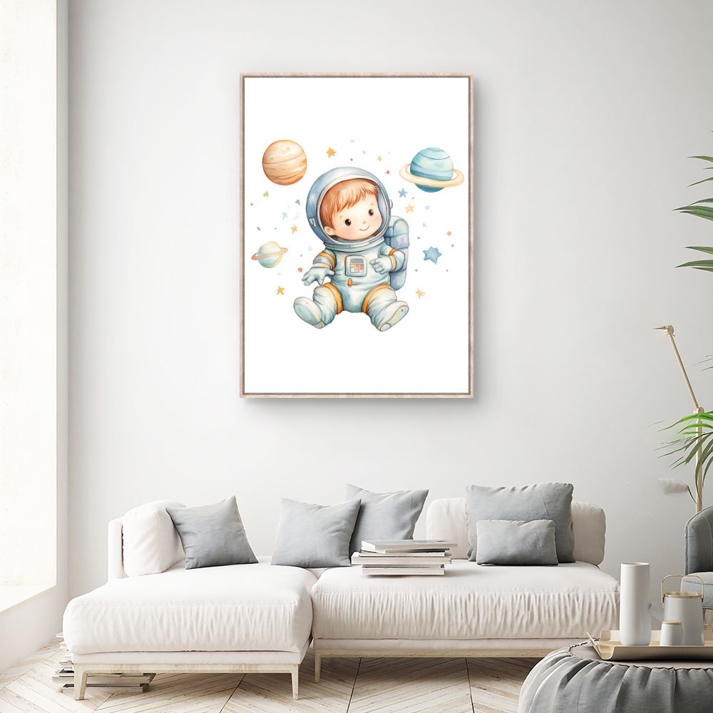 Tableau 'Petit astronaute rêveur'